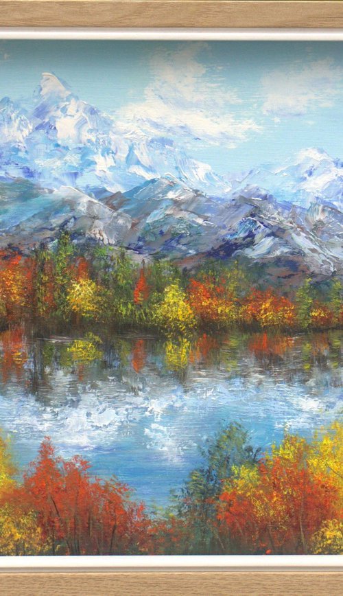 Autumn on mountain lake by Ludmilla Ukrow