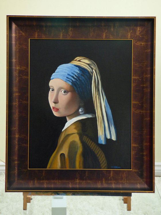 Study of Vermeer's Girl With The Pearl Earring