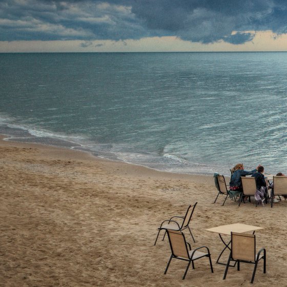 Evening on the beach.