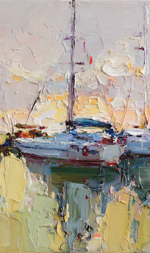 Sailing yachts by Anastasiia Valiulina