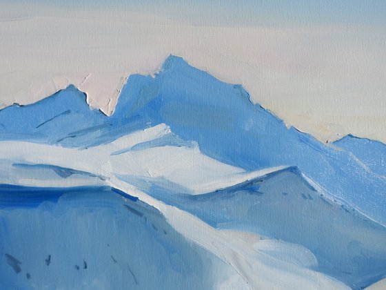 " Mountains in winter "
