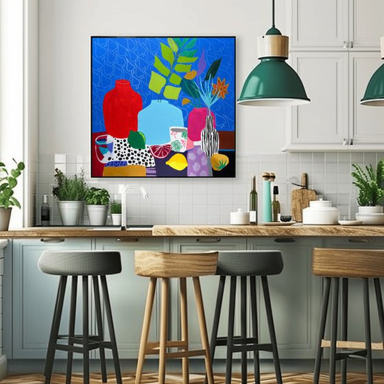 Bold Colorful Table Setting