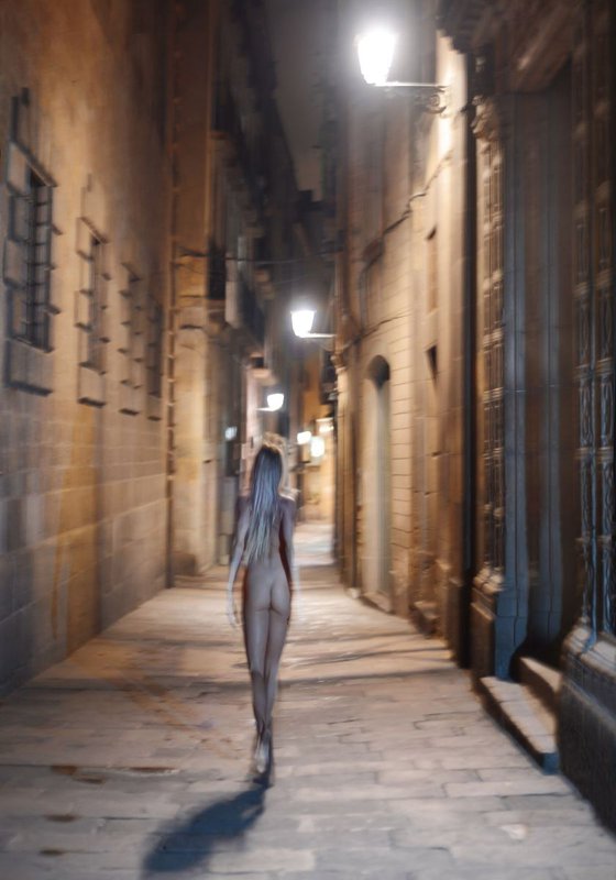 "Night Walk. Barcelona"   Limited edition 1 / 25