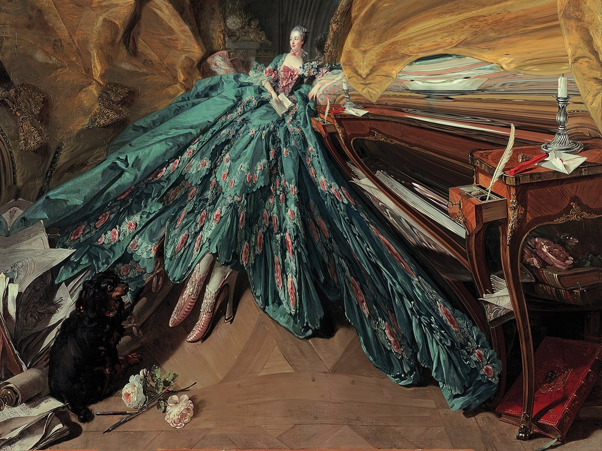 Abstract Portrait Print By Javier Diaz, 60 X 79, Pasarela, Original Artwork