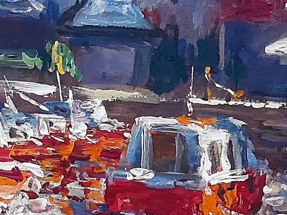 Red boats and roofs
