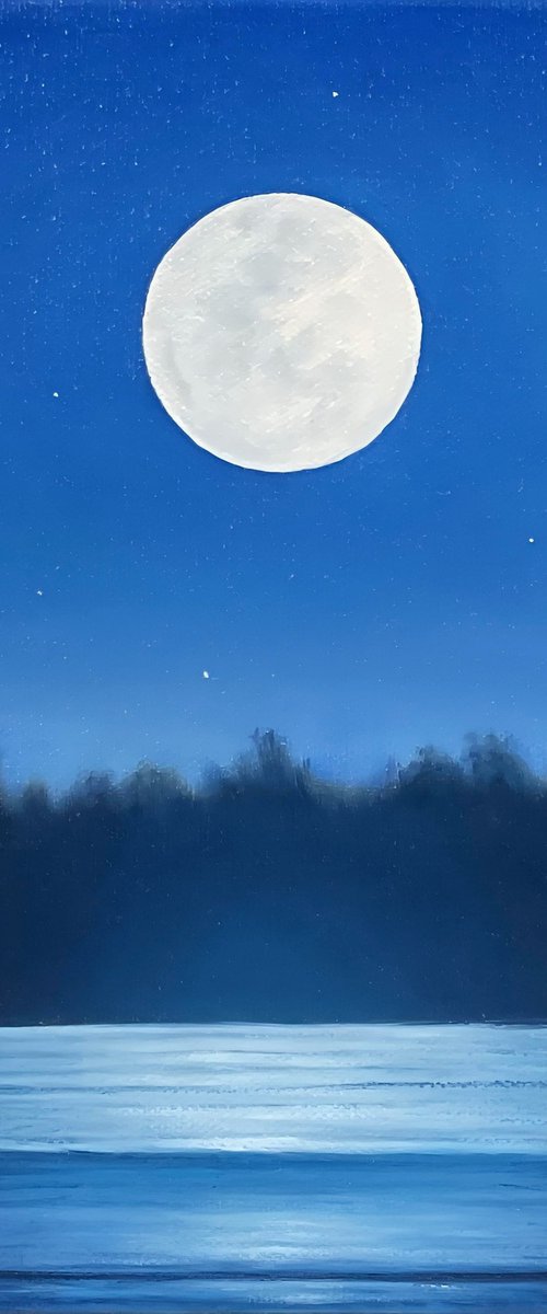 Ethereal Glow of a Full Moon by Alla Kallass
