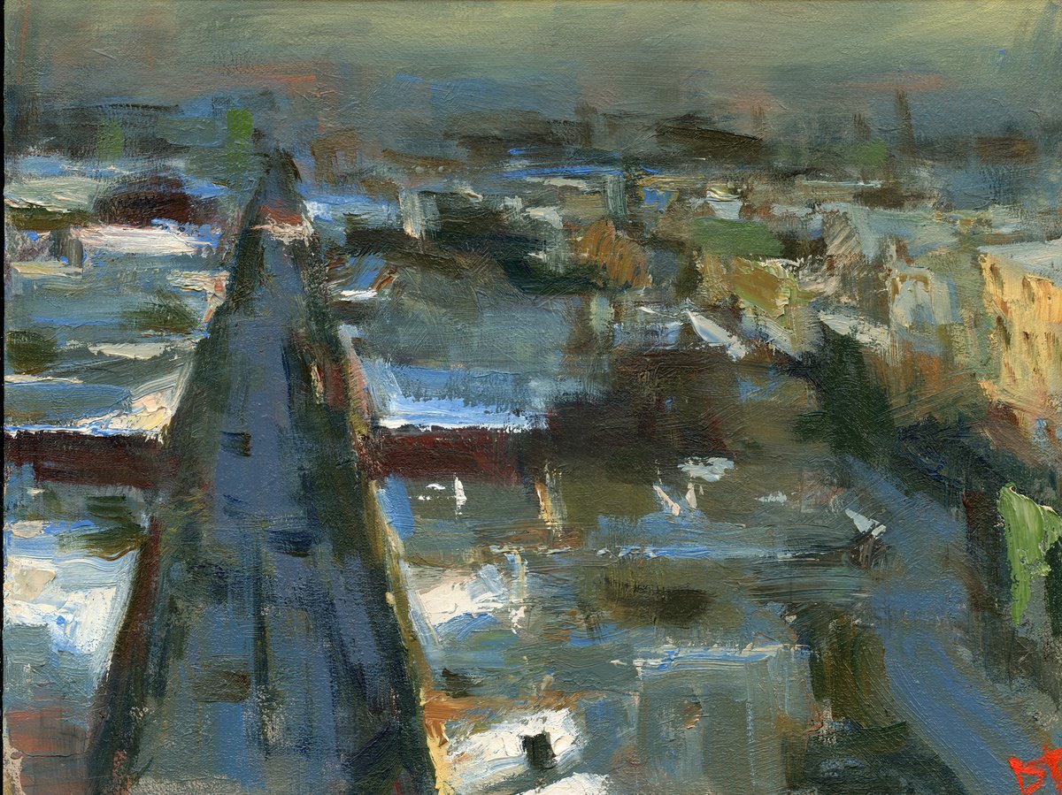 Snow on Rooftops by Darren Thompson