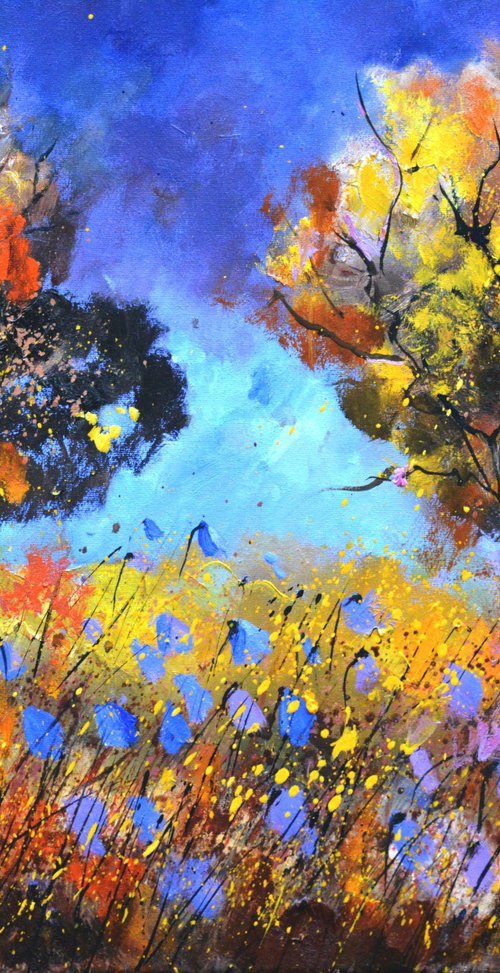 Two tree in autumn by Pol Henry Ledent