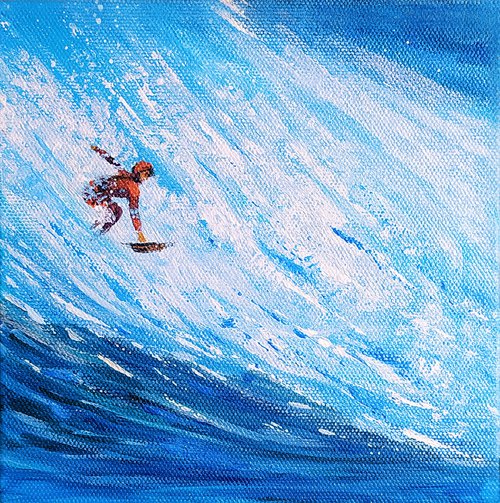 Surfing the blue ocean 1 by Asha Shenoy