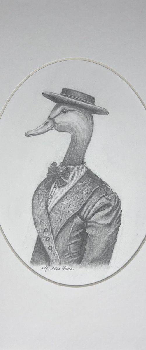 ""Rosa Kurbanovna Duck" 21x29,7cm. by Nina Grigel