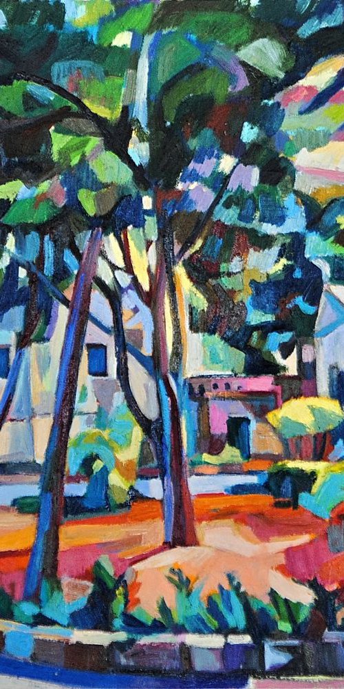 Avenue / 60 x 50  x 2 cm by Maja Đokić Mihajlović