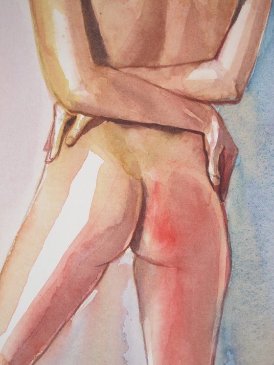 Standing female nude