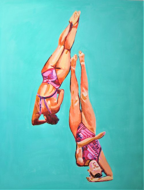 Jump / 92 x 68 x 0,1 cm by Alexandra Djokic