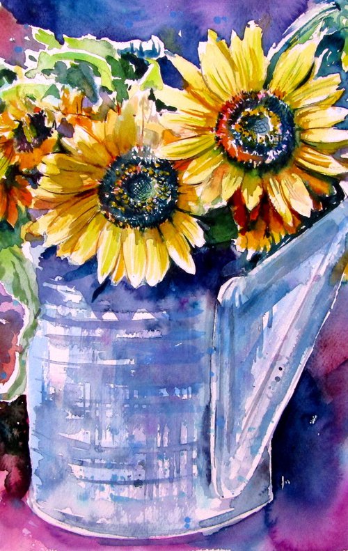 Sunflowers still life II by Kovács Anna Brigitta
