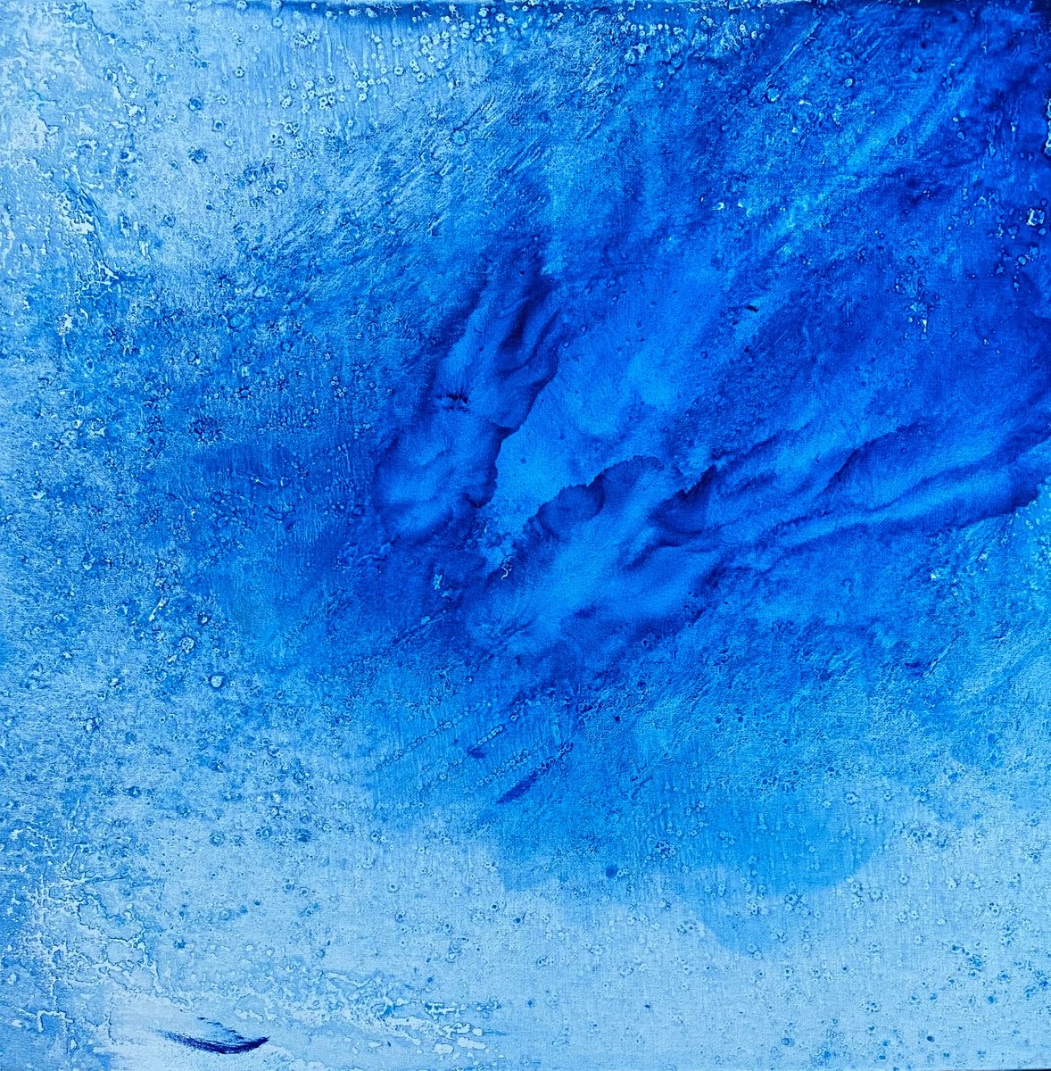 Blue abstract painting 2205202009 by Natalya Burgos