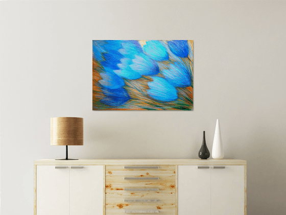 Tulips and Butterfly