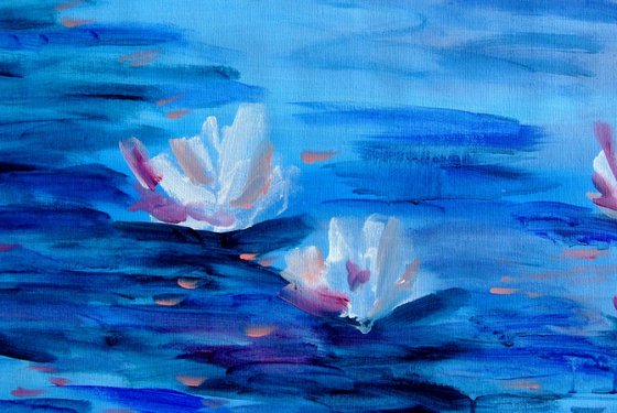 Lilies on the Pond - Inspired by Monet - #02