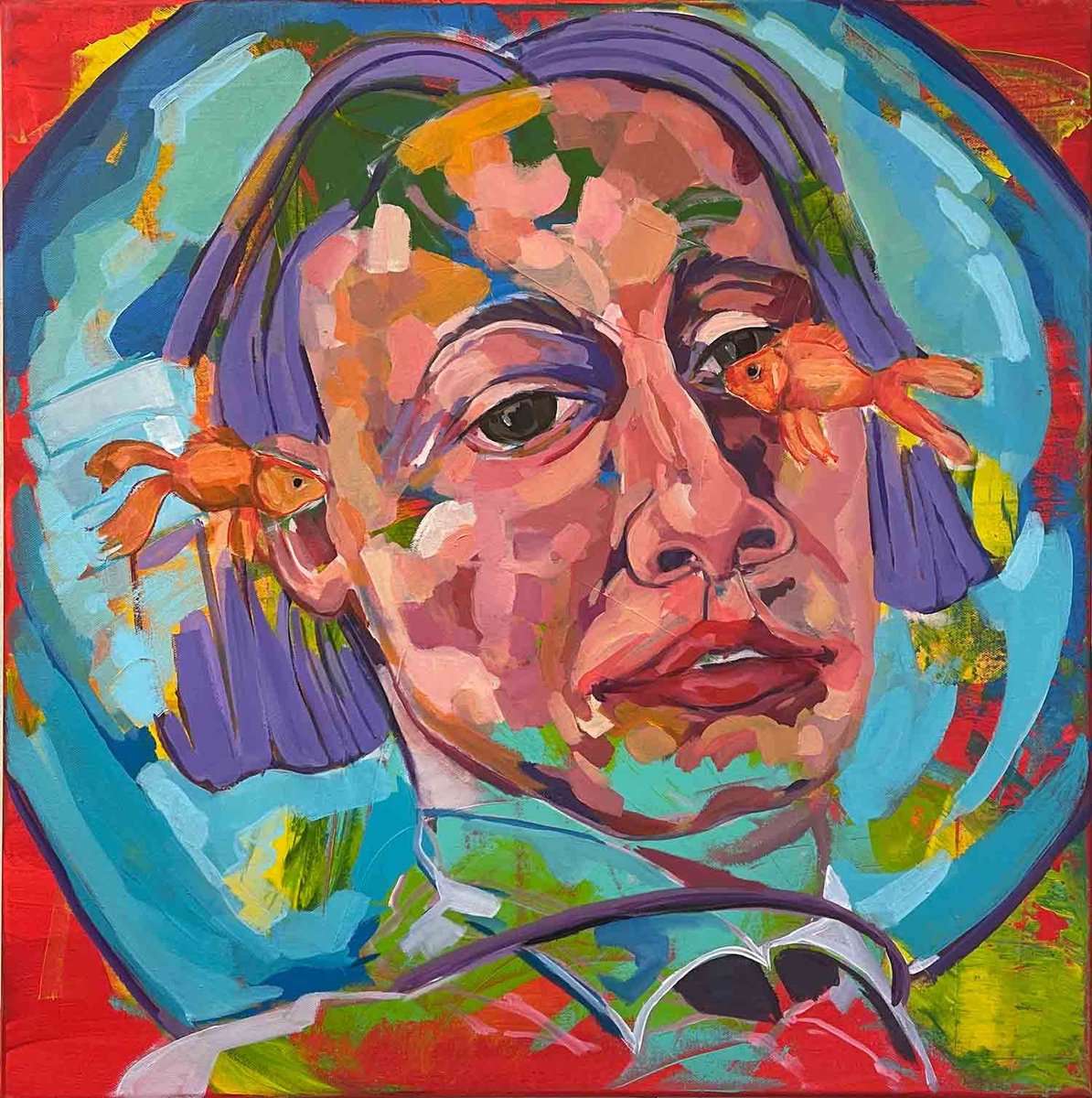 In A Bubble By Ulli Schmitt, 24 X 24, Artwork For Sale On Artfinder