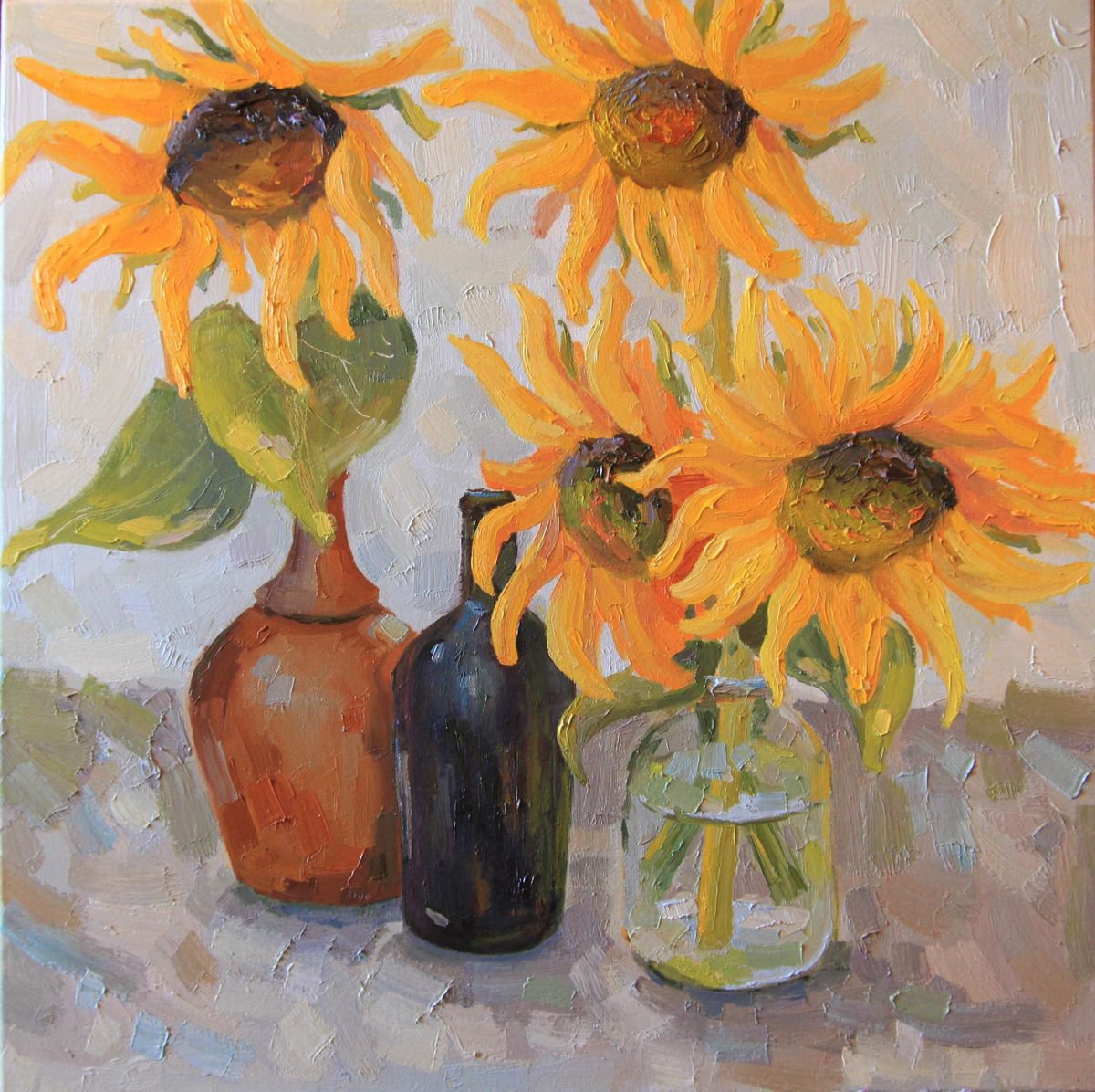 Sunflowers by Eugenia Lebedenko