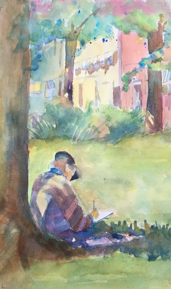 Sketching in Burano by Bronwen Jones