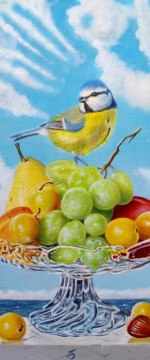 My blue tit is still at the top by Jean-Pierre Walter