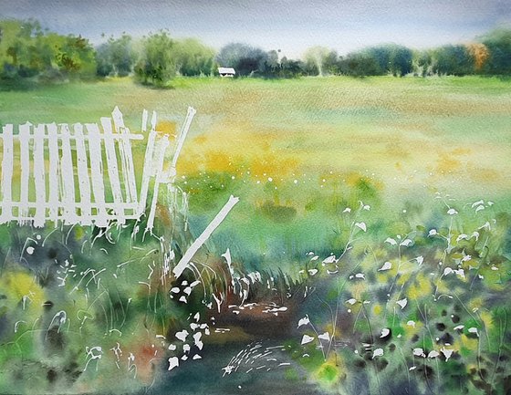 Walking around fields