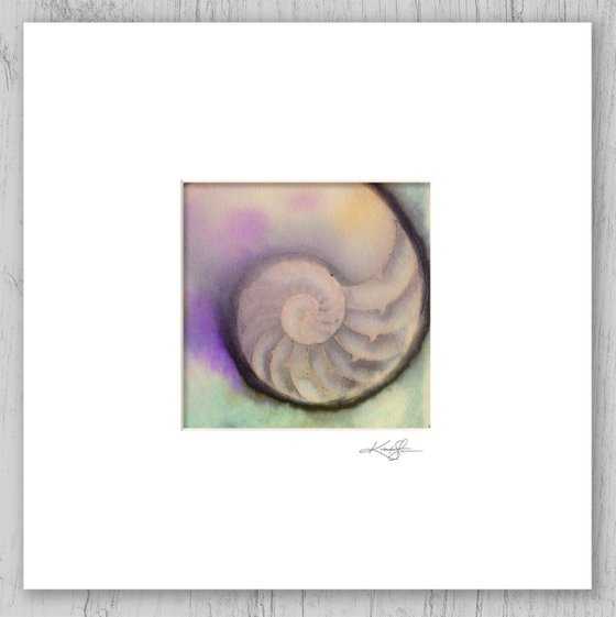 Nautilus Shell 2022-6 - Sea Shell Painting by Kathy Morton Stanion
