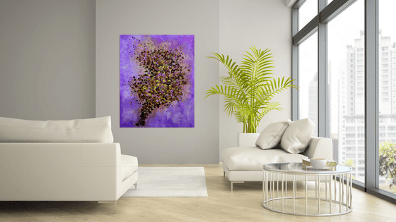 Murrina's Game #6 - Large original floral abstract painting
