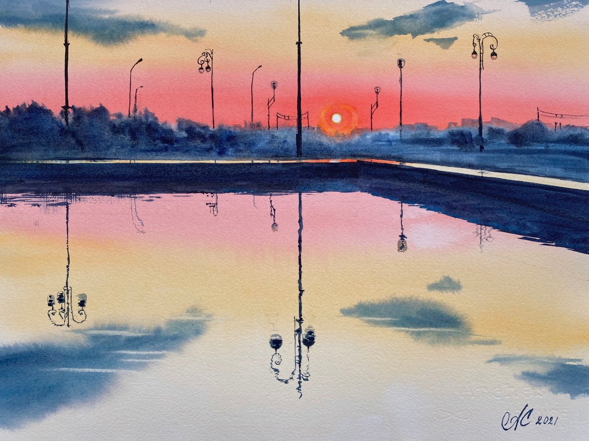 On the Sunset by Alla Semenova