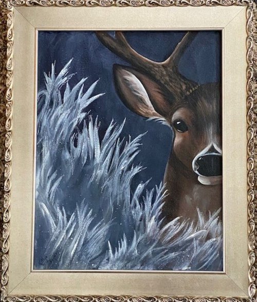 Winter Deer by Kathye Begala