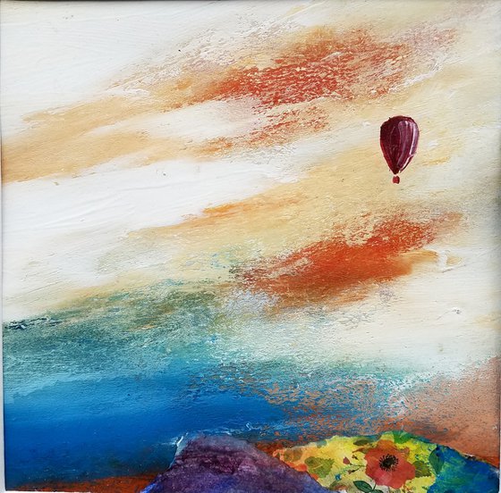 Balloon Against Orange Sky