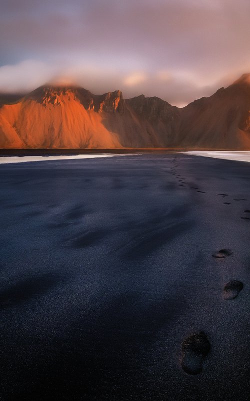 Footprints in the sand by Kucera Martin