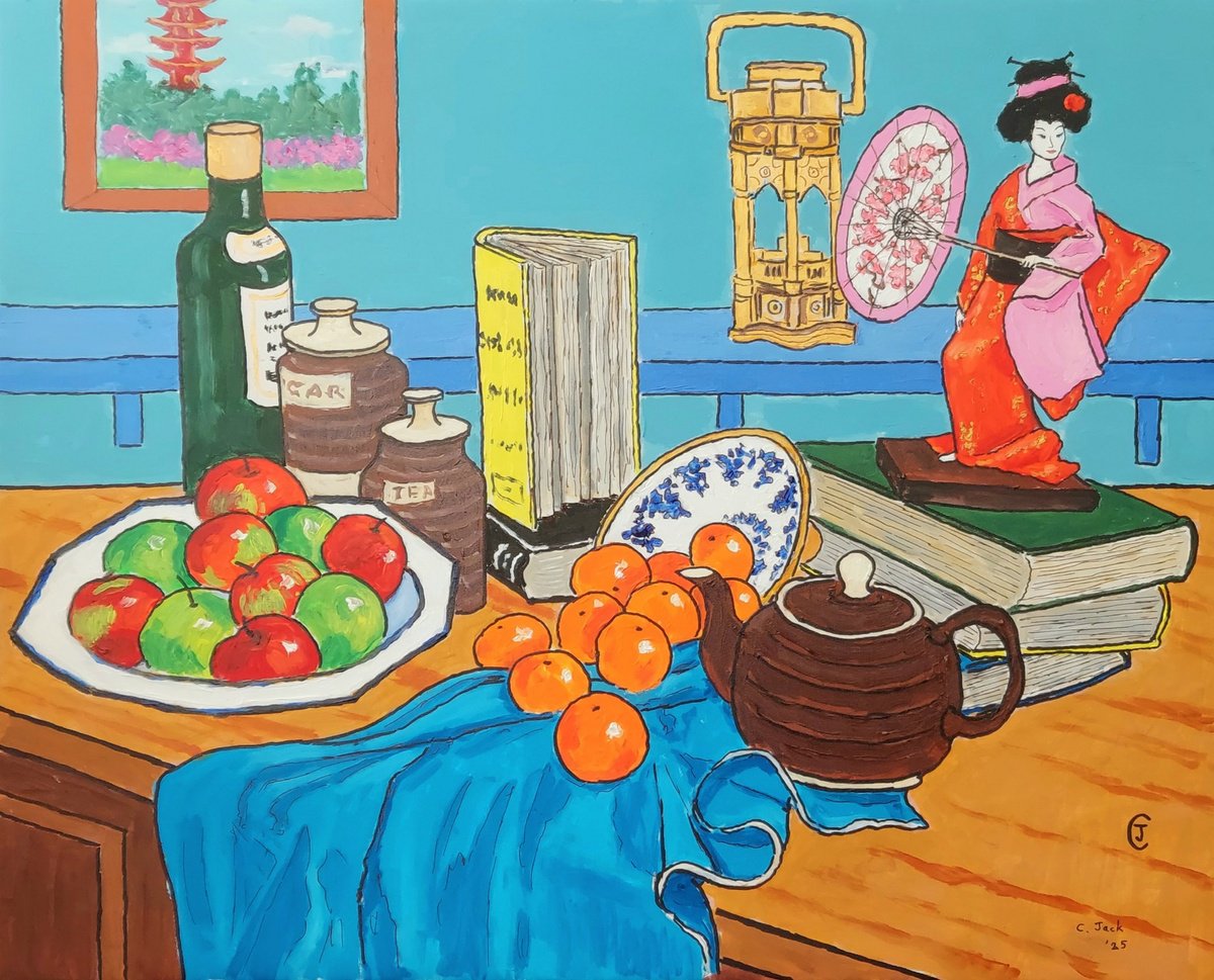 Acrylic Painting , Still Life By Colin Ross Jack, 30 X 24, Artwork For Sale On Artfinder