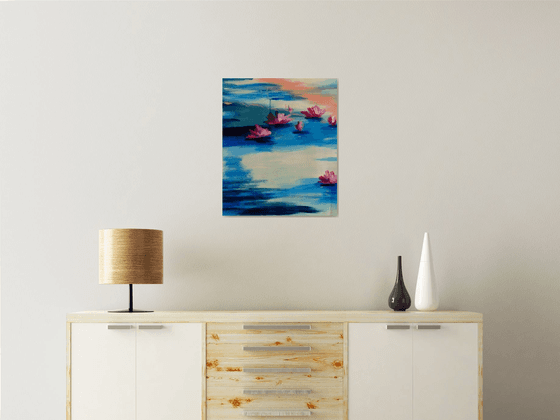 Water Lilies in Soft Light