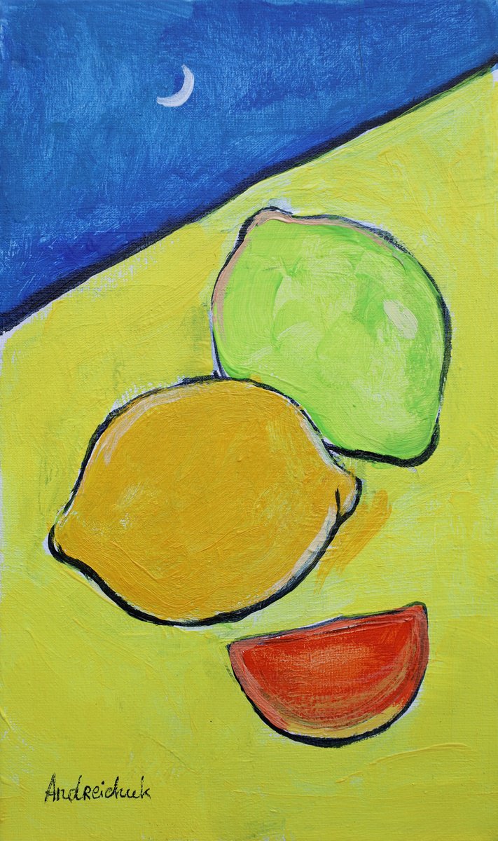  Lemons By Artem Andreichuk, 7 X 12, Artwork For Sale On Artfinder