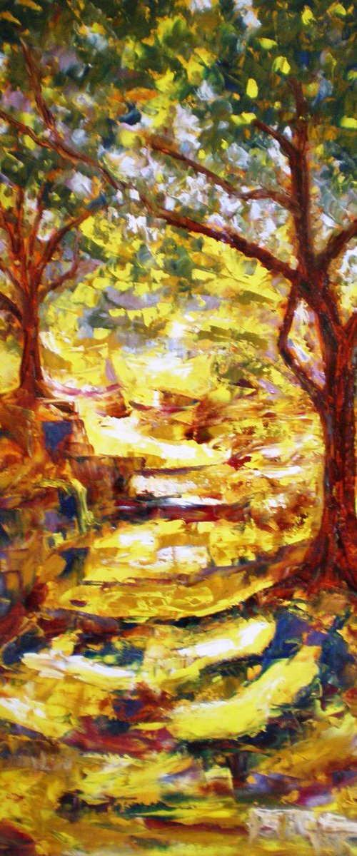 Path Way 4 (Dappled path Series) by Deepa Kern