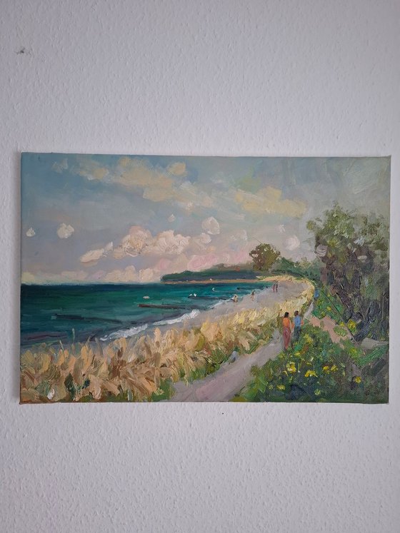 Pleinair painting Baltic Coast