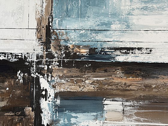 Crossing Light Fields. blue indigo