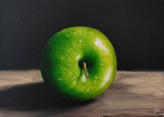 "Apple Study" Original Oil Painting