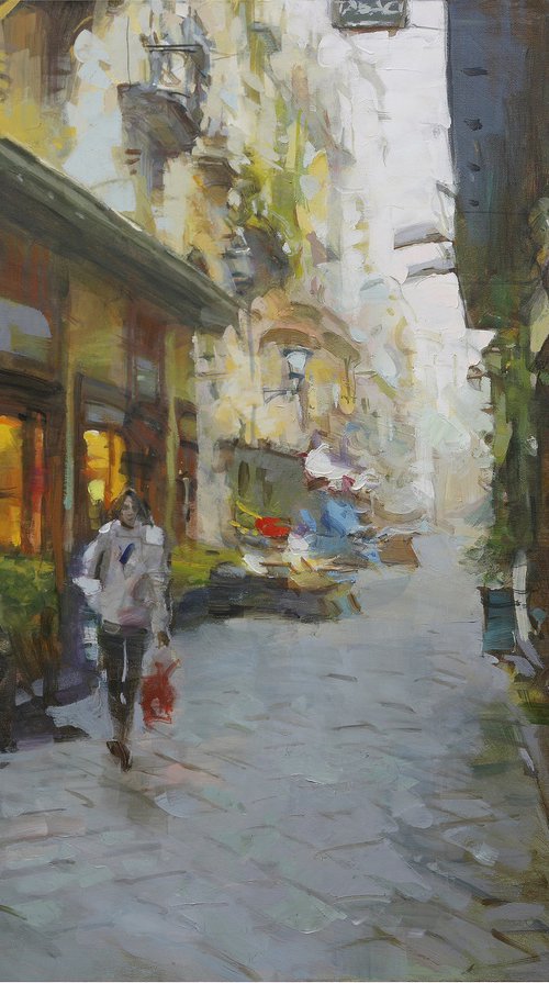 "Street in Positano" by Eugene Segal