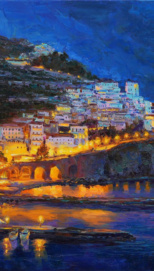 Evening life on Amalfi Coast by Alisa Onipchenko-Cherniakovska