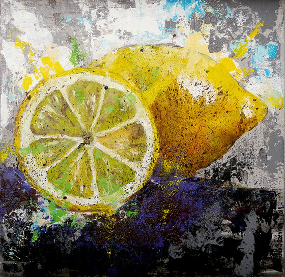 Star Wars Lemon  FRAMED - Still life - READY TO HANG - Food  HOME - Gift