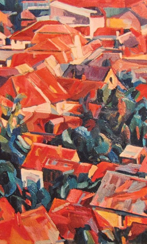 Red roofs by Maja Đokić Mihajlović