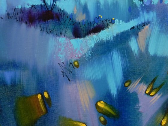 "Fireflies" Original art Oil on canvas