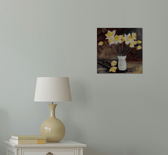 Daffodils in a vase