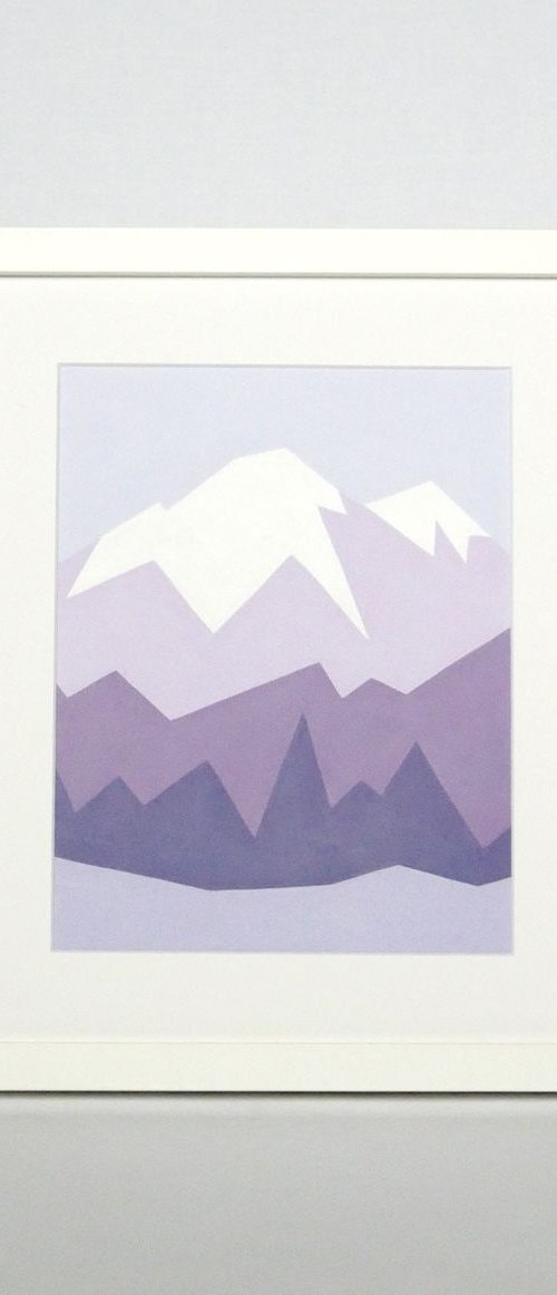 Mount Rainier Alpenglow. by Zoe  Hattersley