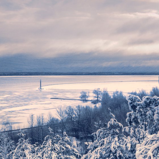 It snowed in the morning.