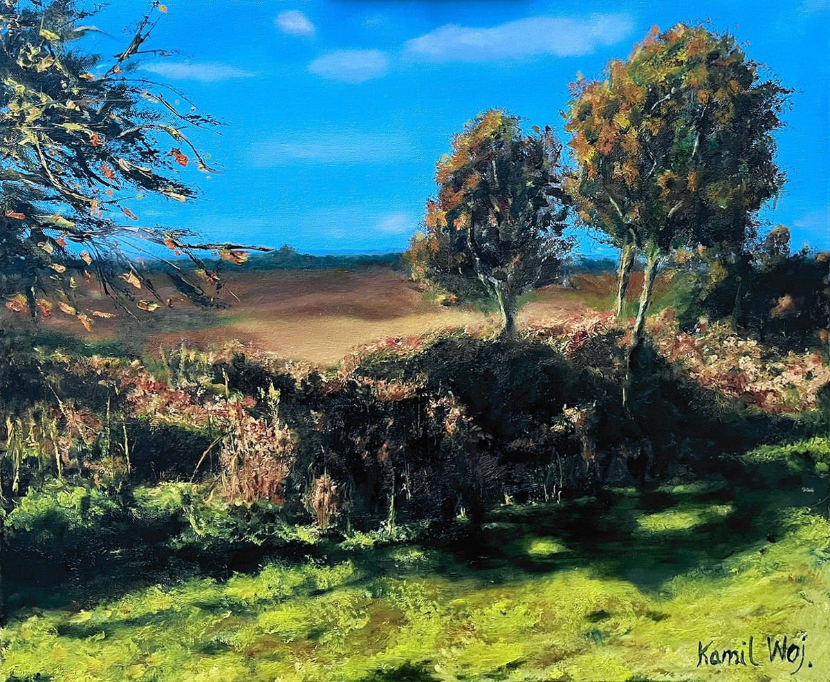 Oil Painting , View From Castle Hill Lane By Kamil Woj, 24 X 20, Artwork For Sale On Artfinder