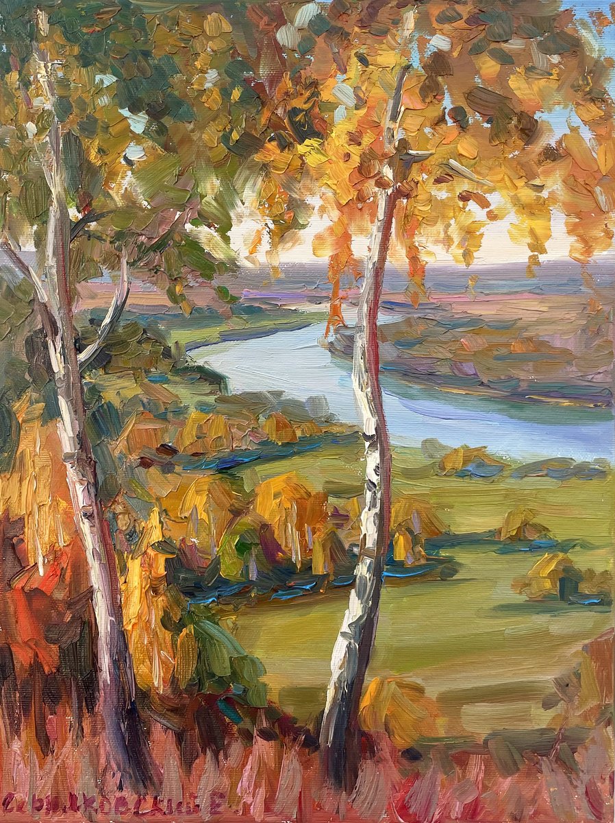 Birch By Evgeny Chernyakovsky, 12 X 16, Artwork For Sale On Artfinder