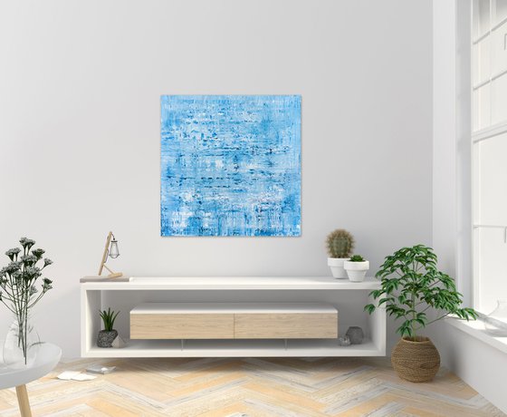 Blue abstract painting BH466